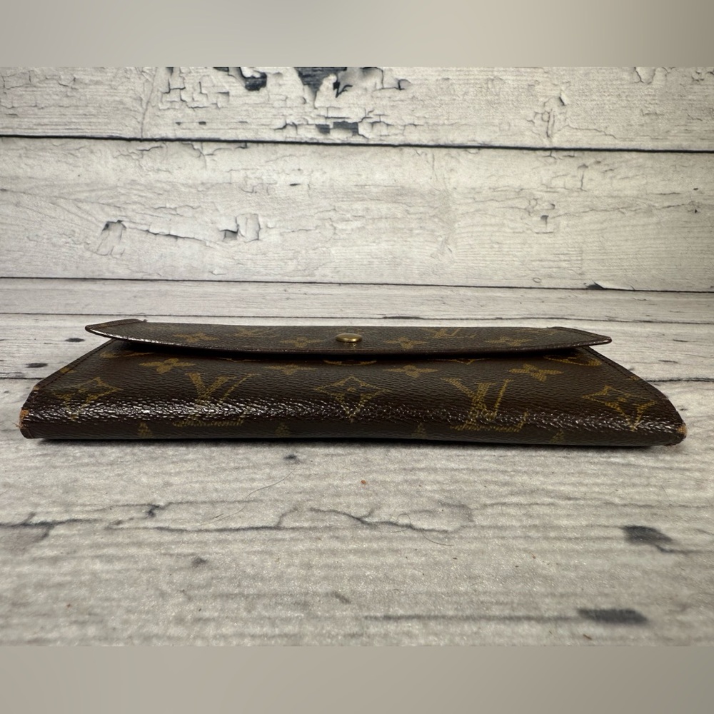 Louis Vuitton Portefeuille Sarah Long Bifold Wallet Monogram Leather Canvas - Picture 3 of 16